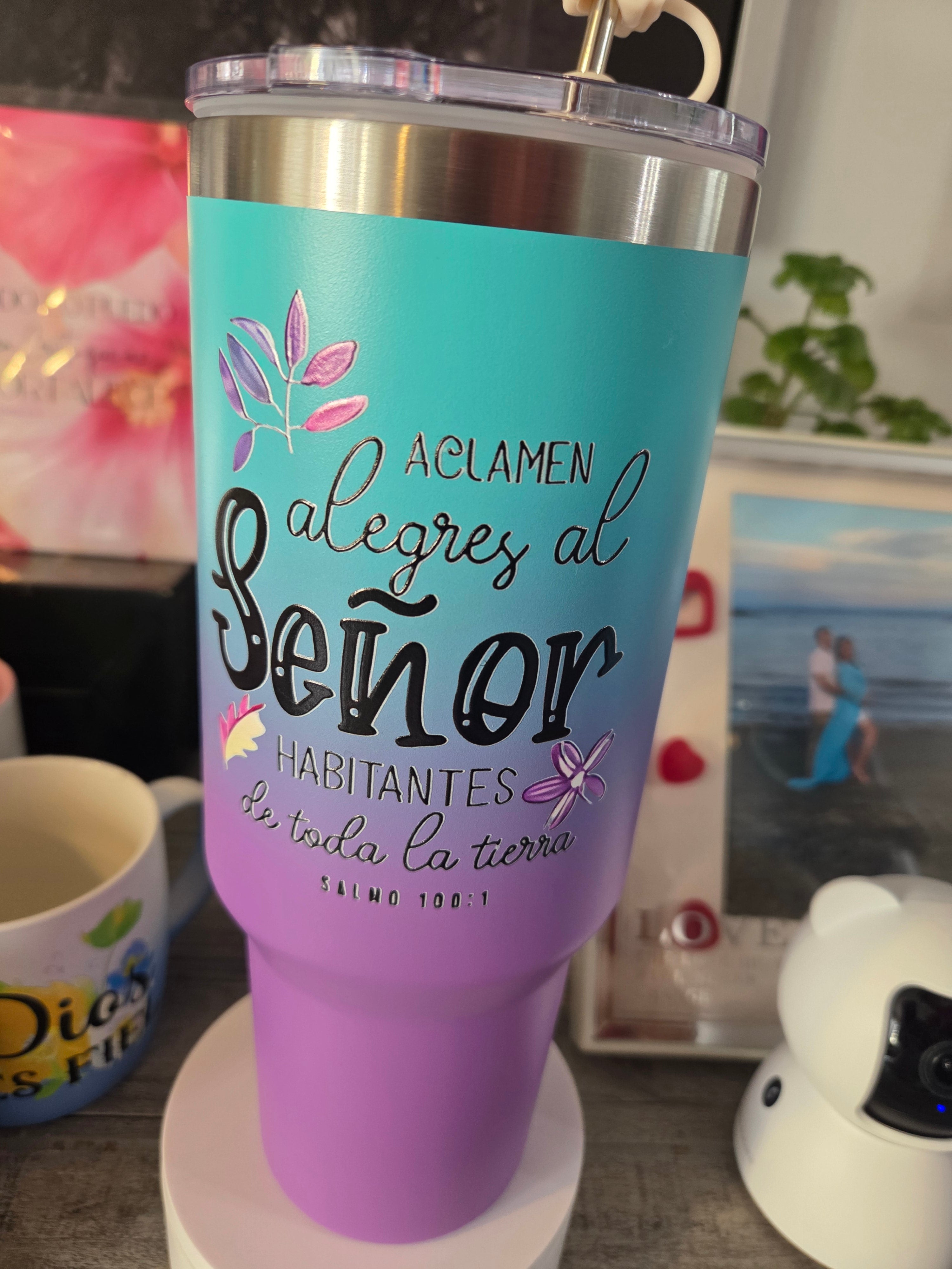 Stainless 40 oz hermoso para ella