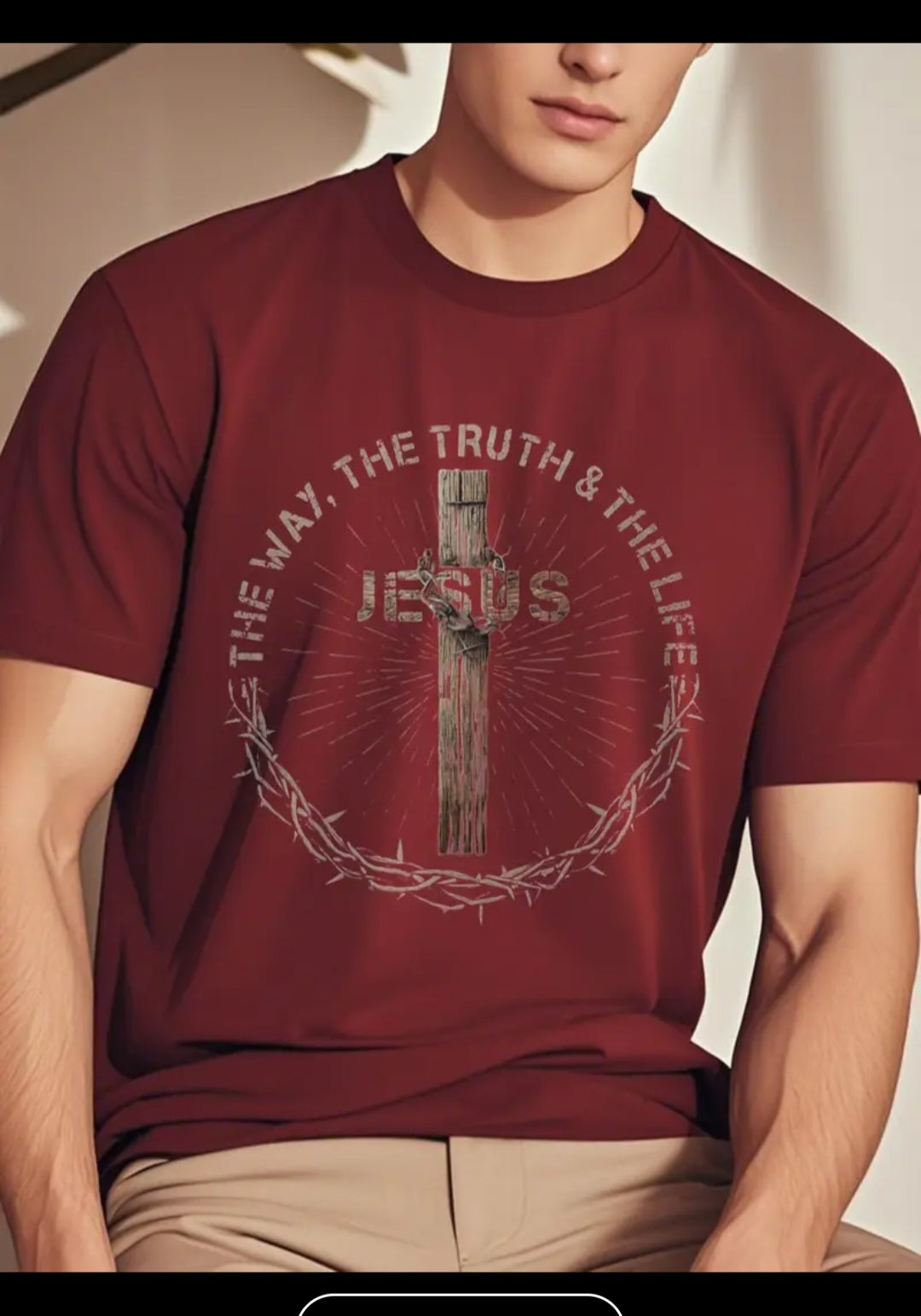 Camisa para el con motivación Large