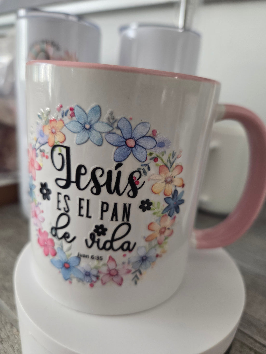 Taza doble diseño rosado interno 💕