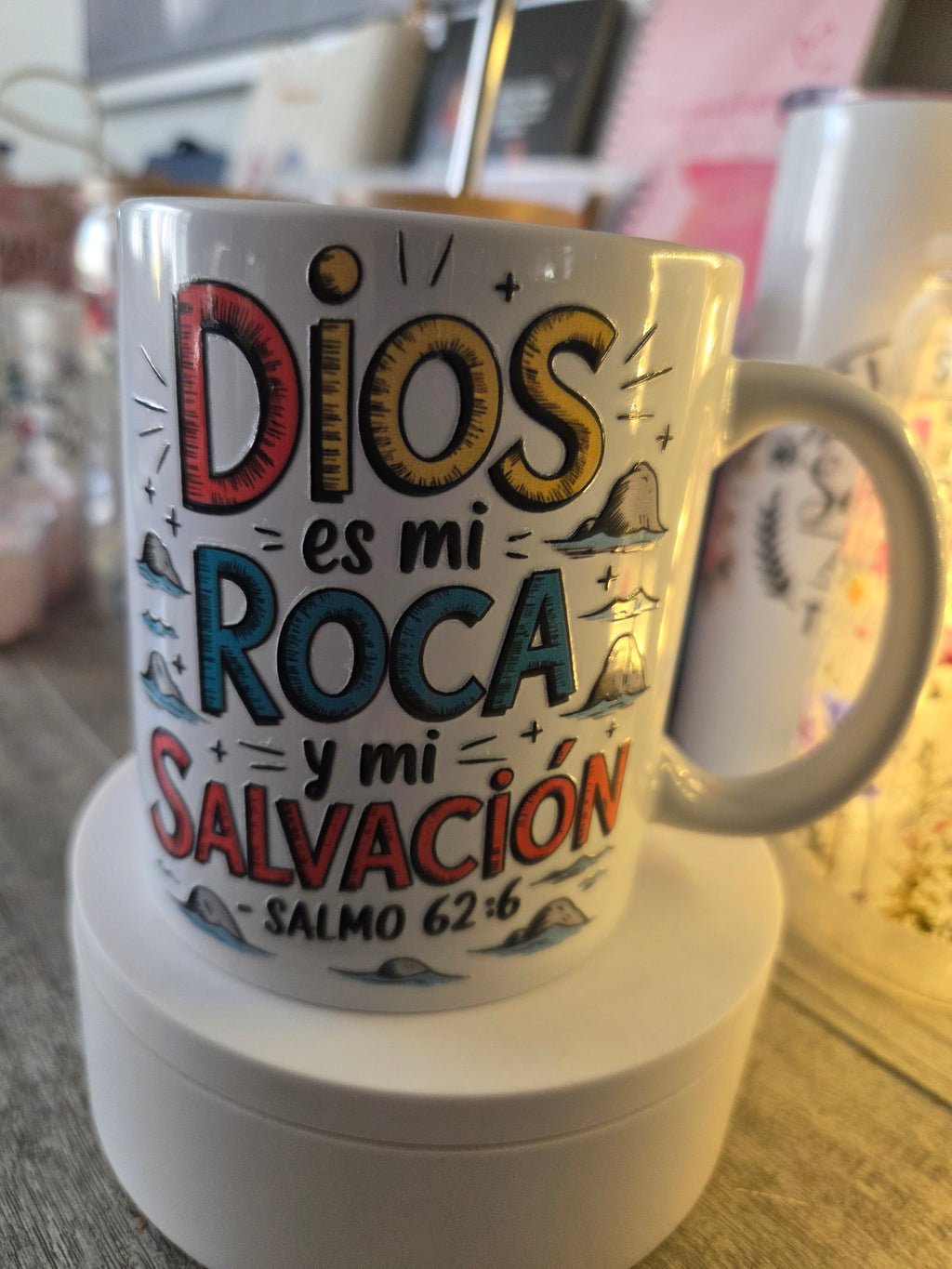 Tazas lado dulce / lado fuerte verdad  y vida .