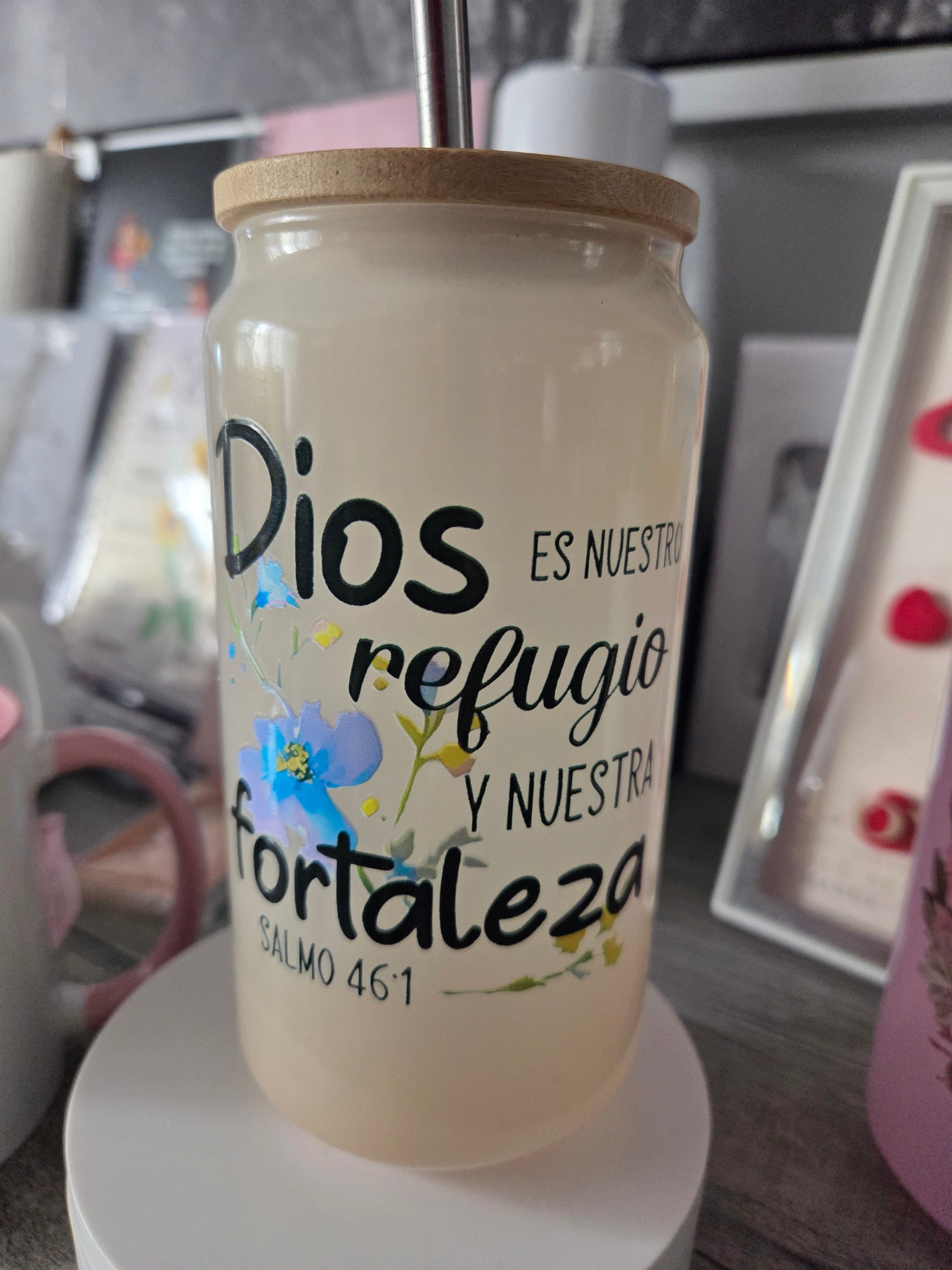 Lemon jar de vidrio para agua y regresco